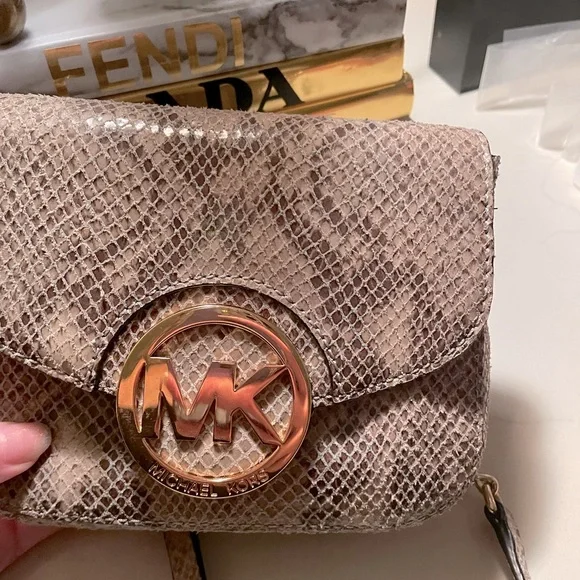 Michael Kors Python Effect Crossbody - Picture 10 of 12